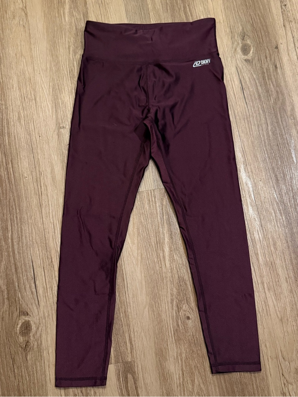 DKNY Burgundy Cropped Leggings